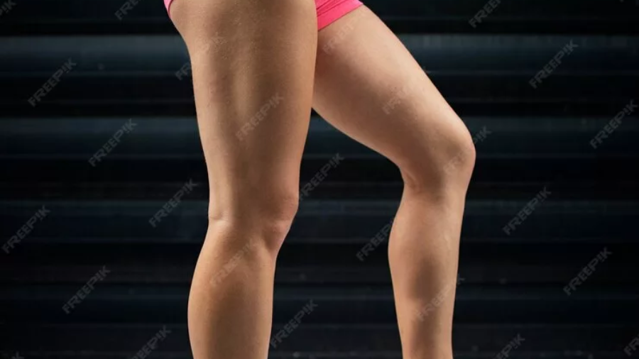 atleta desportiva atraente muscular irreconhecivel com pernas fortes posando no ginasio 308072 384 jpg