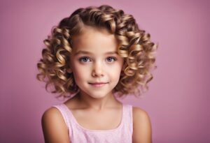 Penteados simples para cabelos cacheados infantis curtos