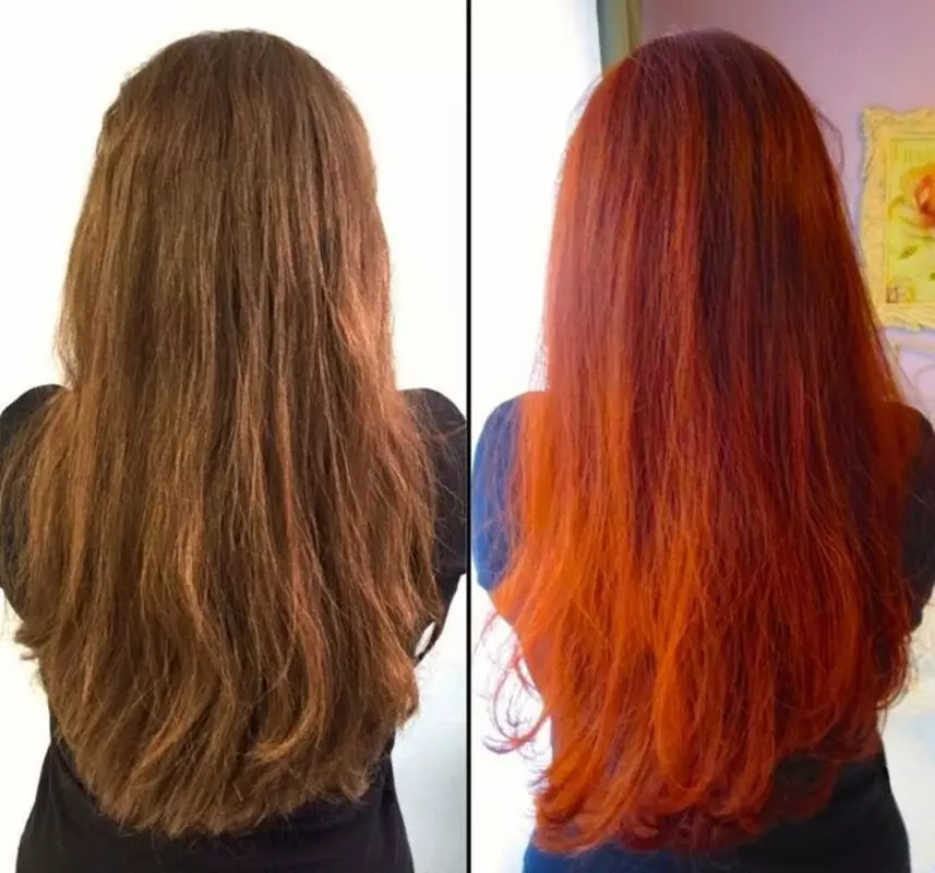 Cabelos com Henna Antes e Depois