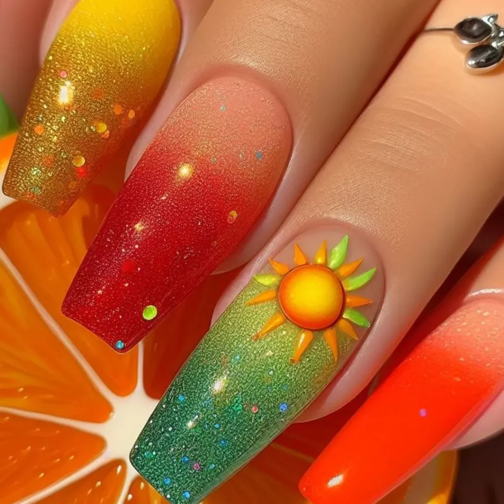 unhas brilhantes para arrasar neste verão!