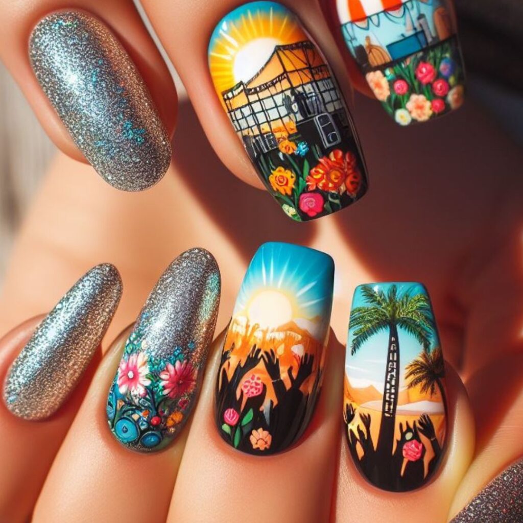 unhas brilhantes para arrasar neste verão!