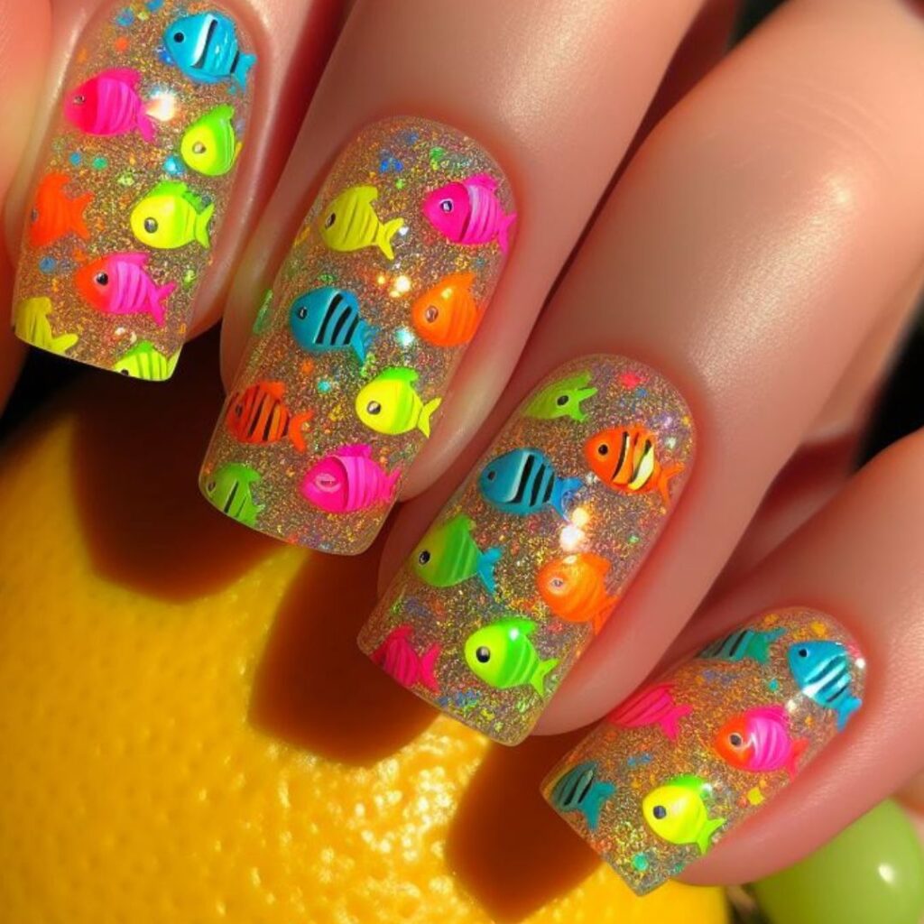 unhas brilhantes para arrasar neste verão!