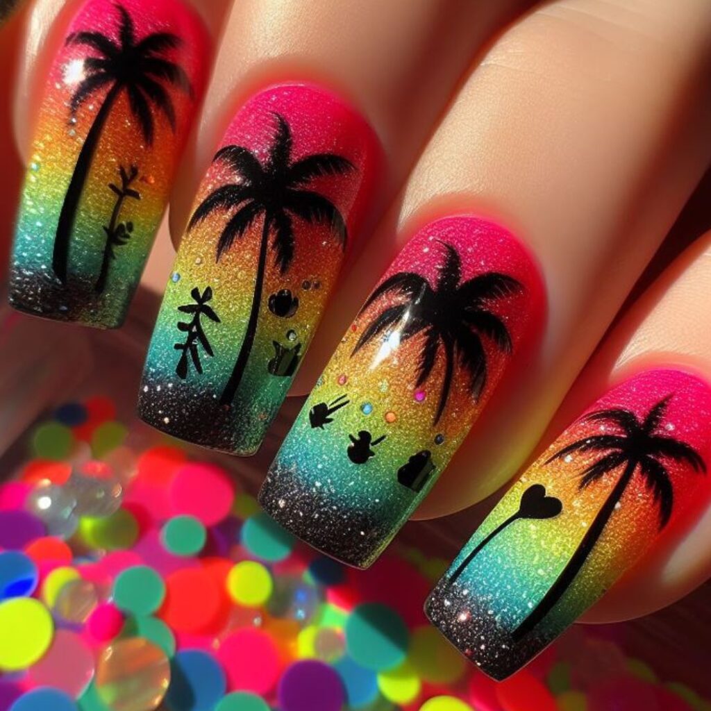 unhas brilhantes para arrasar neste verão!