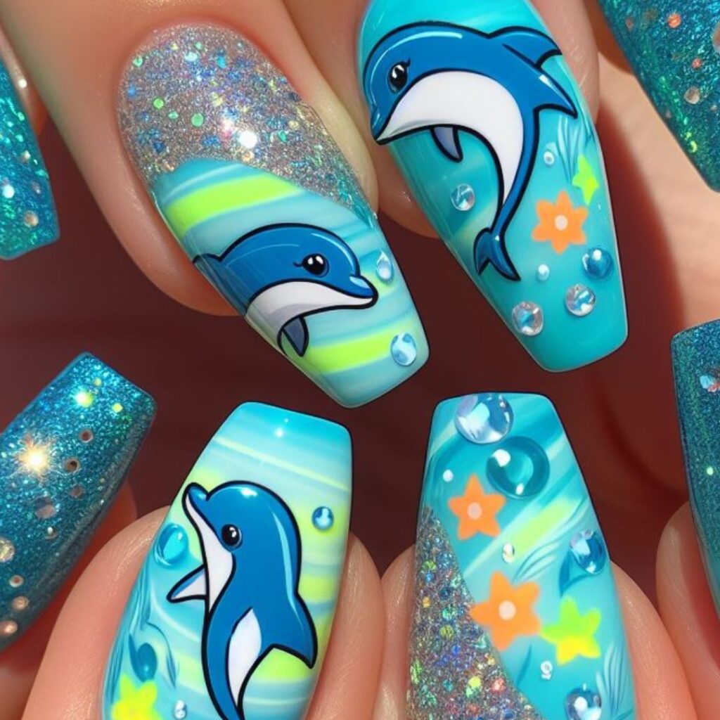 unhas brilhantes para arrasar neste verão!