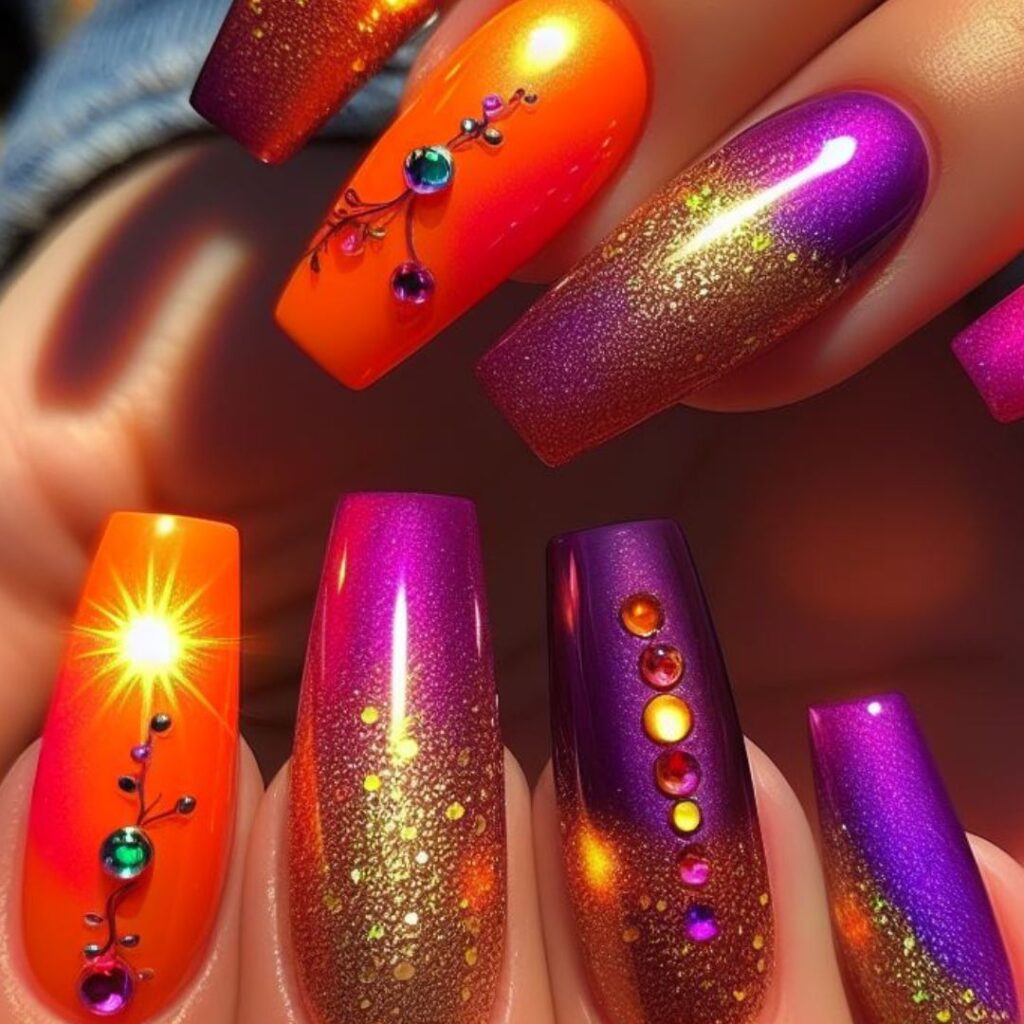 unhas brilhantes para arrasar neste verão!