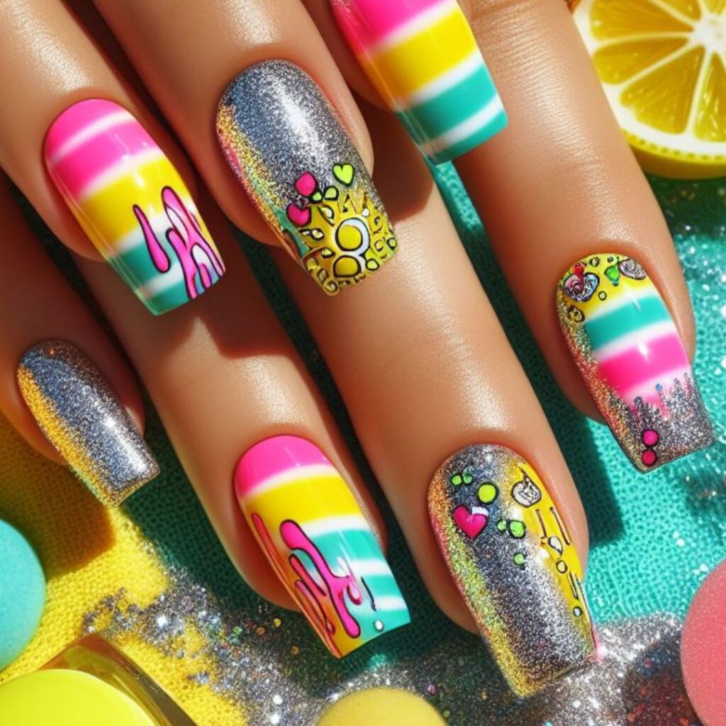 unhas brilhantes para arrasar neste verão!