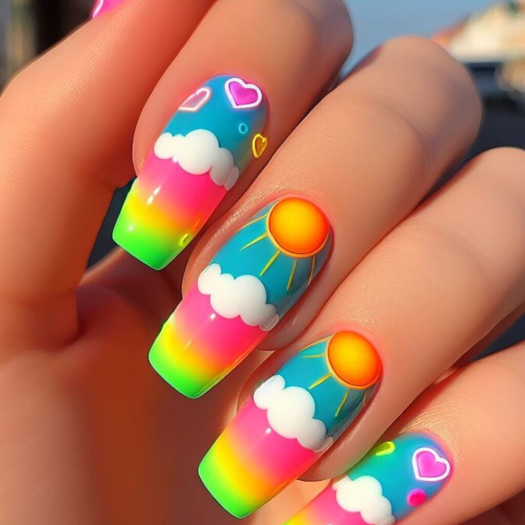 unhas brilhantes para arrasar neste verão!